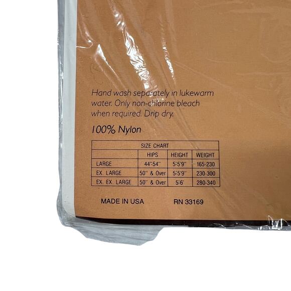 VTG Lot 3 Big Mama You're Beautiful Pantyhose Size XL Hosiery Jet Black Nylon - Picture 3 of 5